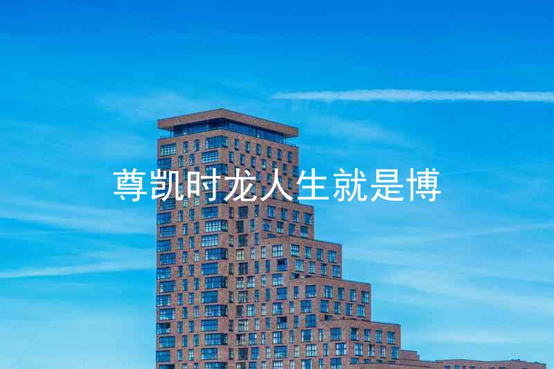 尊凯时龙人生就是博